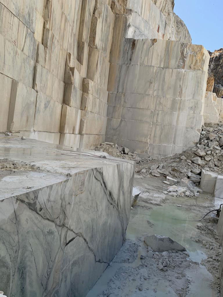 frozen white quarry